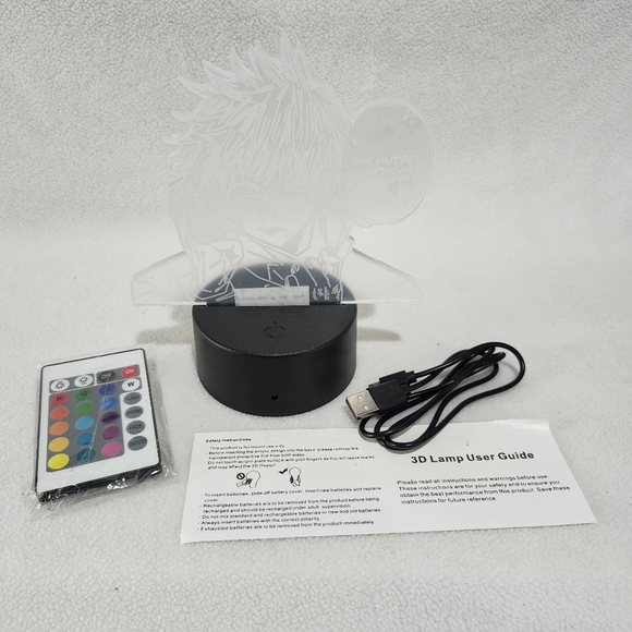 3/$25-Jujutsu Kaisen Anime 3D Night Light 16 Colors Change Touch/Remote LED Gift - Picture 2 of 14